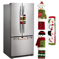 3 Piece Set Christmas Snowman Refrigerator Door Handle Appliance Handle Christmas Decorations Standard Size Kitchen Refrigerator Microwave Oven Or Dishwasher