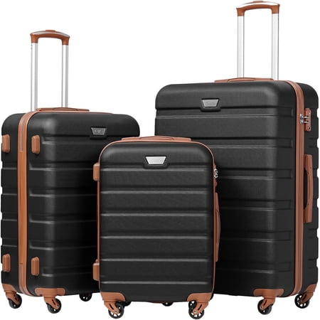 3 Piece Set Suitcase Spinner Hardshell Lightweight