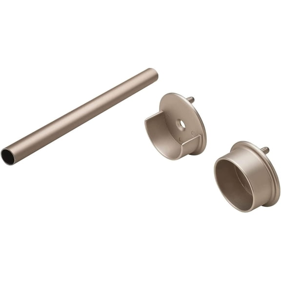 TAG Hardware 1-5/16" Round Wardrobe Closet Rod with Two End Supports and Installation screws