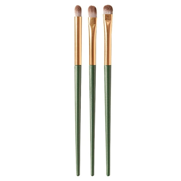 3-Piece Set of Eyeshadow Brushes - Makeup Tools for Beginners Individually Packed Fiber Brushes for Application