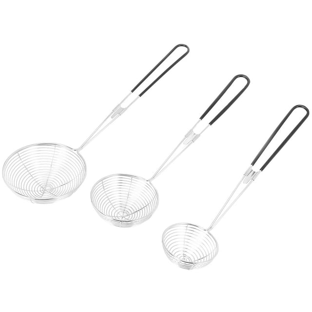 3-Piece Set of Round Hot Pot Strainer-Stainless Steel Asian -- Spider ...