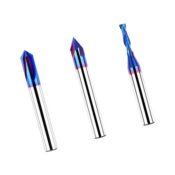3 Piece Sharpened Alloy Steel Woodworking Router Bit Cutter Set ...