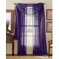 thumbnail image 1 of 3 Piece Sheer Panel (2 Pieces 58" x 84") and Scarf Window (1 Pieces 37" x 216") Curtain Combo Set, 1 of 2