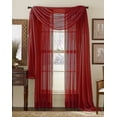 thumbnail image 1 of 3 Piece Sheer Panel (2 Pieces 58" x 84") and Scarf Window (1 Pieces 37" x 216") Curtain Combo Set, 1 of 1