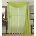 thumbnail image 1 of 3 Piece Sheer Panel & Scarf Window Treatment Set | Decotex, 1 of 1