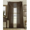 thumbnail image 1 of Decotex Elegance Rod Pocket Sheer Curains, 55” x 63” (2 Panels), 1 of 1