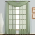 thumbnail image 1 of 3 Piece Sheer Panel & Scarf Window Treatment Set | Decotex, 1 of 1