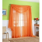 3 Piece Sheer Panel & Scarf Window Treatment Set | Decotex