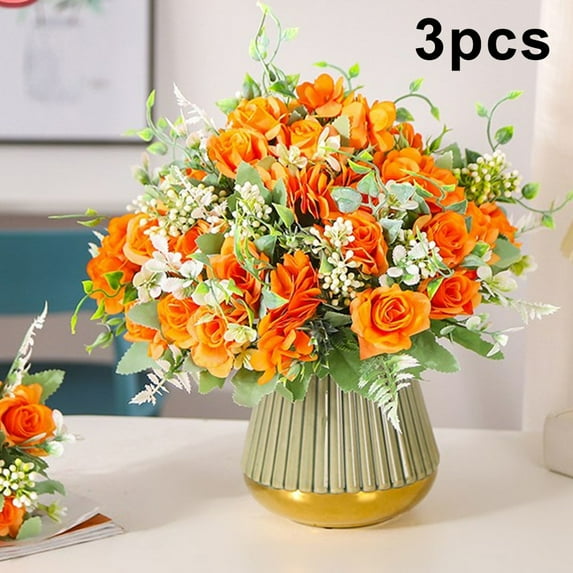 3-Piece Simulated Bouquet Wedding Bouquet Living Room Ornaments Home Decoration
