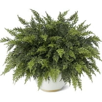 3-Piece Simulated Christmas Cedar Branches - 18 Inch Artificial Greenery with Soft Glue Feel for Home & Garden Decor