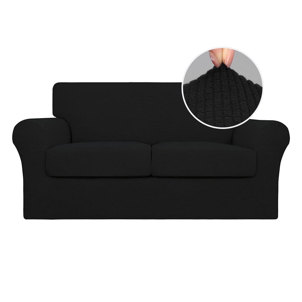 3 Piece Sofa Covers for 2 Cushion Couch Sofa Slipcover Soft Couch Cover