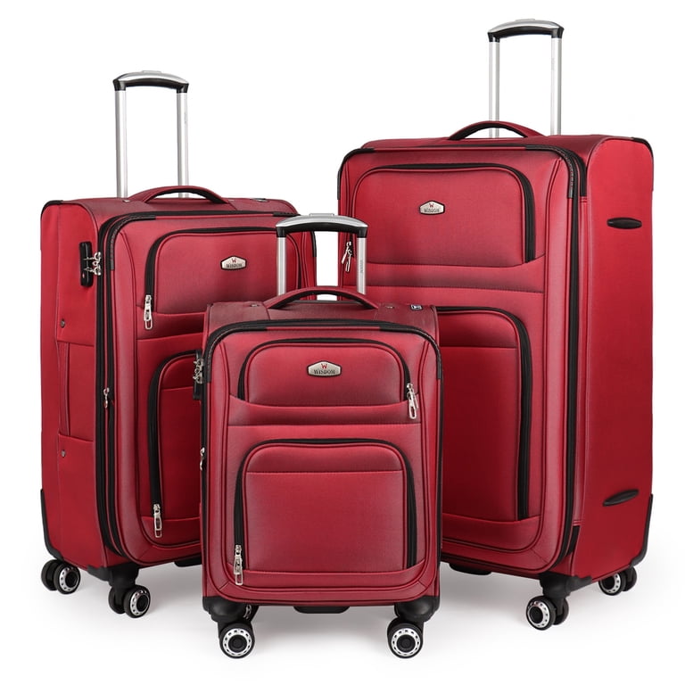 Wisdom 3 Piece Softside Luggage Set, 20/26/30 inch Expandable