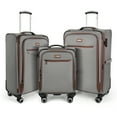 thumbnail image 1 of 3 Piece Softside Luggage Set Lightweight Spinner Expandable Suitcases with TSA Lock, 20"/26"/30", XJ2511#8, 1 of 1