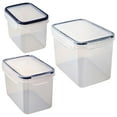 thumbnail image 1 of 3-Piece Stackable Storage Boxes – Kitchen Organizers for Dry Food, 1 of 8