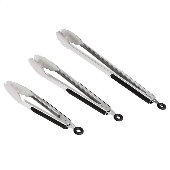 3-Piece Stainless Steel Kitchen Tong Set