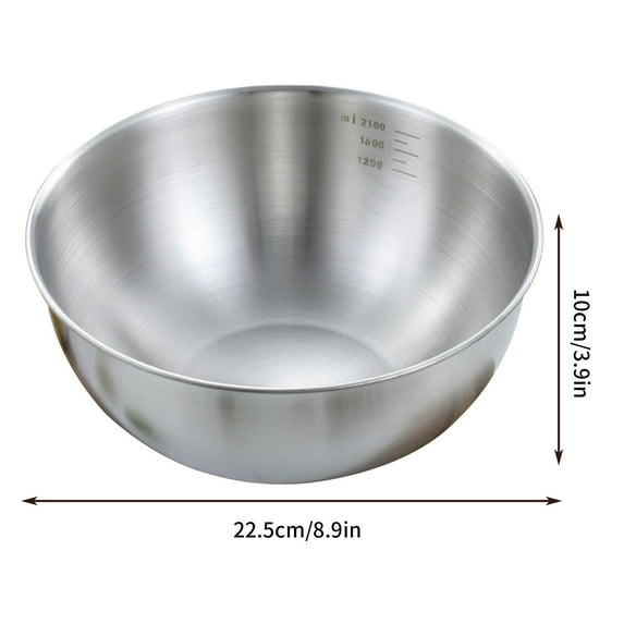 Stainless Steel Mixing Bowl Heavy Duty Large Kitchen Basins for Baking, Mixing, Food Prep & Storage