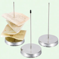 thumbnail image 1 of 3 Piece Stainless Steel Receipt Holder Spikes for Desk, Straight Load Bill Fork, Paper Note Spike Stick, Memo Holder Stand for Office, 1 of 5