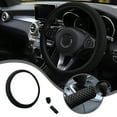 thumbnail image 1 of 3 Piece Steering Wheel Cover，Elastic Stretch Steering Wheel Cover,Warm In Winter And Cool In Summer, Microfiber Breathable Ice Silk, Non-slip,Easy Carry, Usupdd 2025 3 Piece Steering, 1 of 7