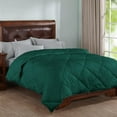 thumbnail image 1 of 3 Piece Striped Diamond Pattern Comforter Set Super Soft 800 Thread Counts, All Season, 100% Egyptian Cotton, Oversized Super King Size Teal Green Color, 1 of 7