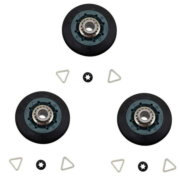 3 Piece Suitable for W10314173 Dryer Drum Wheel Suitable for W10314173 8536973 8536974 AP6019303 PS11752609