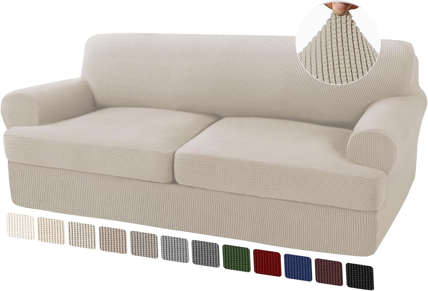 3 Piece T Cushion Sofa Slipcovers Sofa Cover for T Cushion Sofa Couches