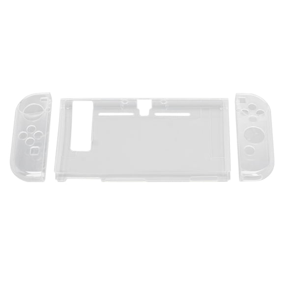 3-Piece TPU Protective Case for Nintendo Switch, Slim Soft Shockproof Dustproof Ergonomic Protective Cover and Protective Housing Guard Shell Accessories Compatible with Joy-Con, Transparent Guard