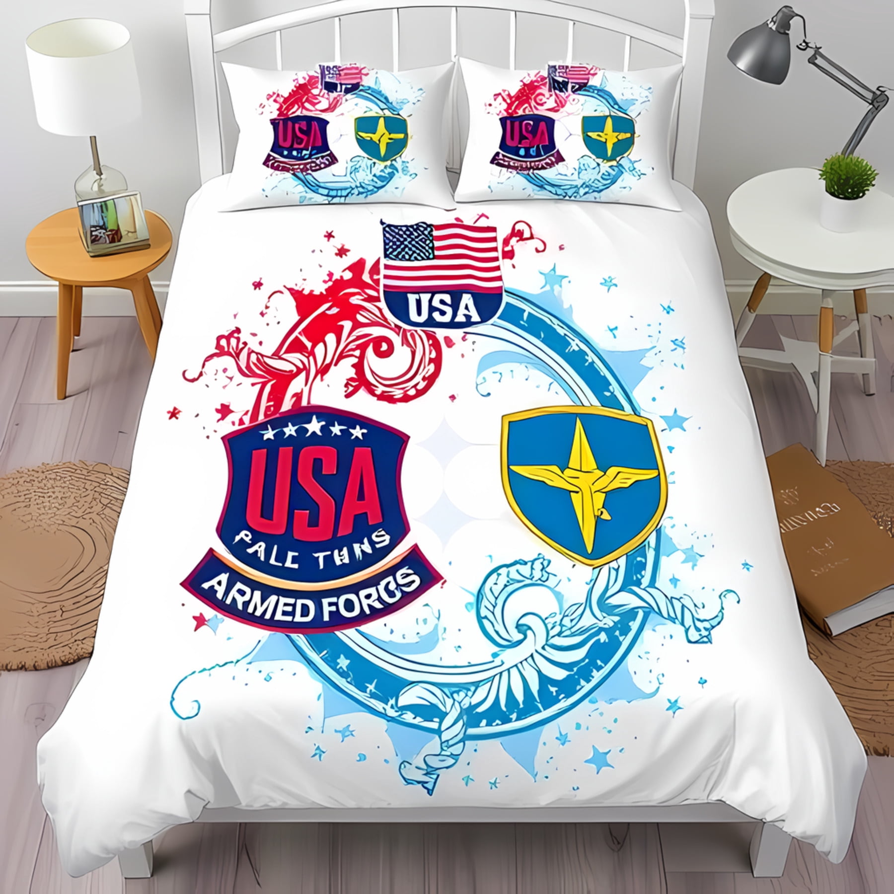 Patriotic Rooster WN1002076CL Duvet Cover Set main image 1