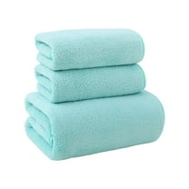 3 Piece Thick Towels Set Bath Towels Set Soft and Absorbent Coral Fleece Bath Towel (1 Bath Towel 2 Hand Towels)