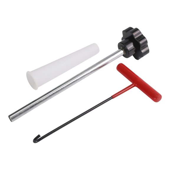 3 Piece Tire Valve Stem Core Replacement Tool Set for Quick Tire Valve Fits 0 453 Inch Rim Hole Tires Alloy Steel Material (A Black)