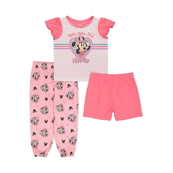 3 Piece Toddler Girl's Minnie Bow-You-Tiful Sleep Set