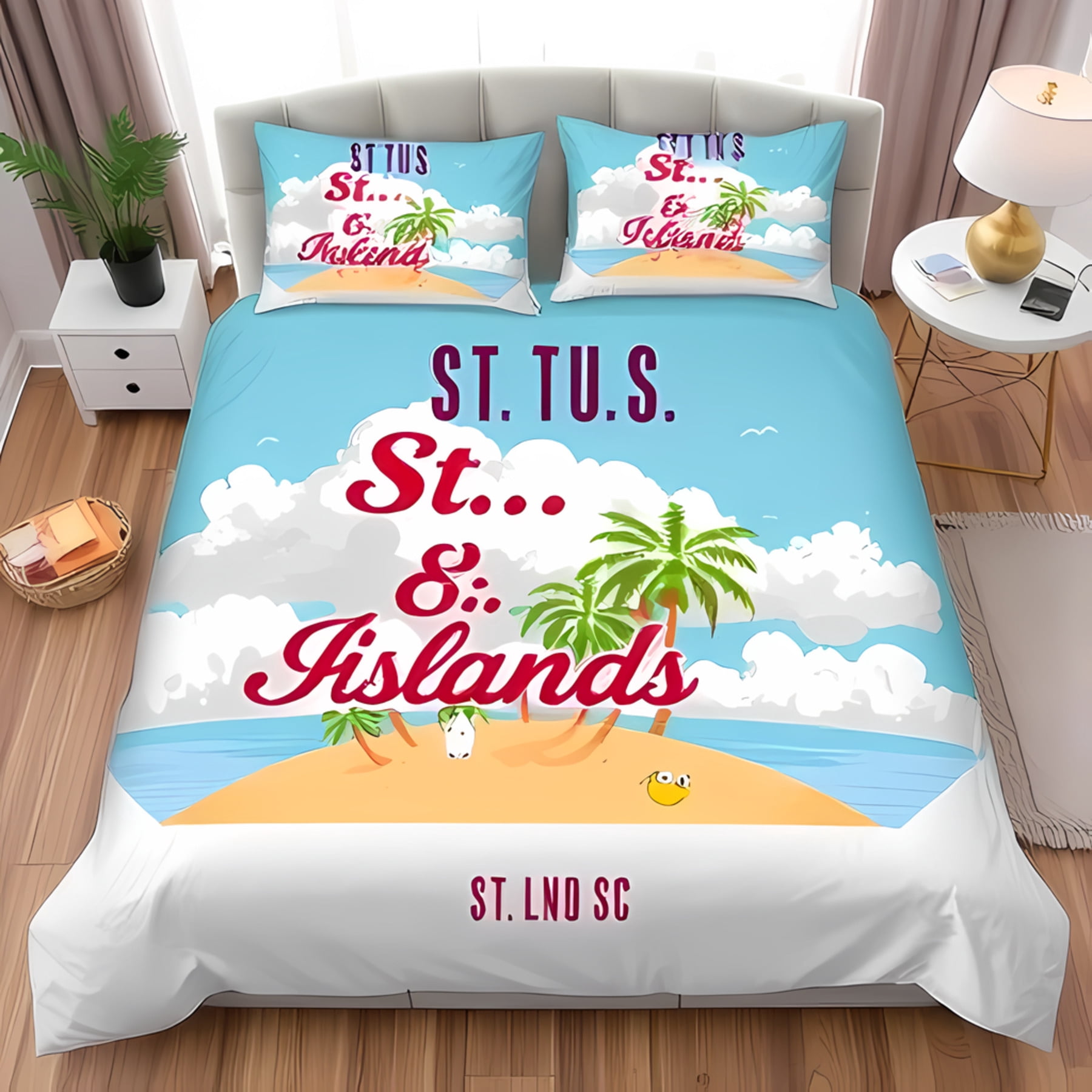 USVI Three Piece Duvet Cover Set main image 1