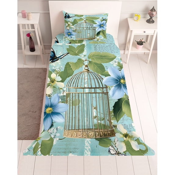 3 Piece Twin Sheet Set Birds Cage Sheets Set for Twin Size Bed ...