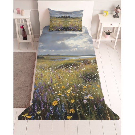 3 Piece Twin Sheet Set Spring Floral Sheets Set for Twin Size Bed ...
