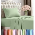 thumbnail image 1 of 3 Piece Twin XL Deep Pocket Bed Sheet Set, 16 Inches, Premium Microfiber Sheets - Sage Green, 1 of 9