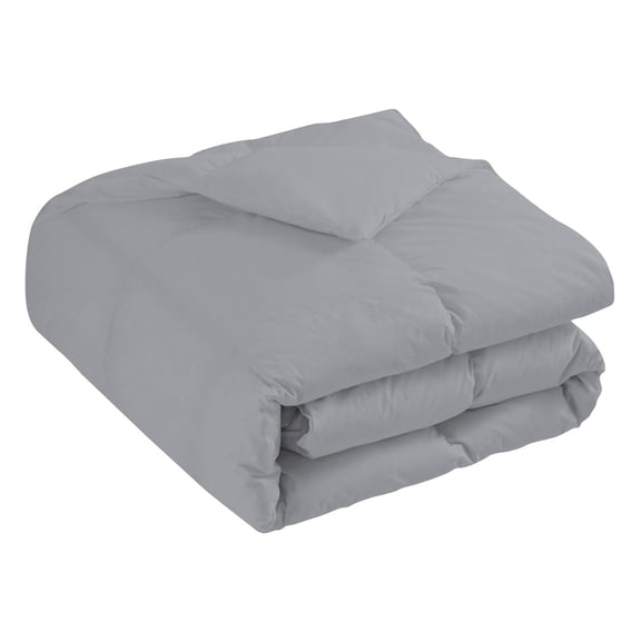 3 Piece Universal V Berth Comforter, 800 TC, 100% Egyptian Cotton, Twin/Twin XL Size Silver Solid