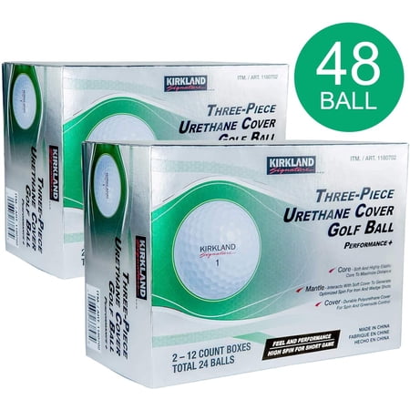 3-Piece Urethane Cover Golf Ball 4 Dozen, 48 Count