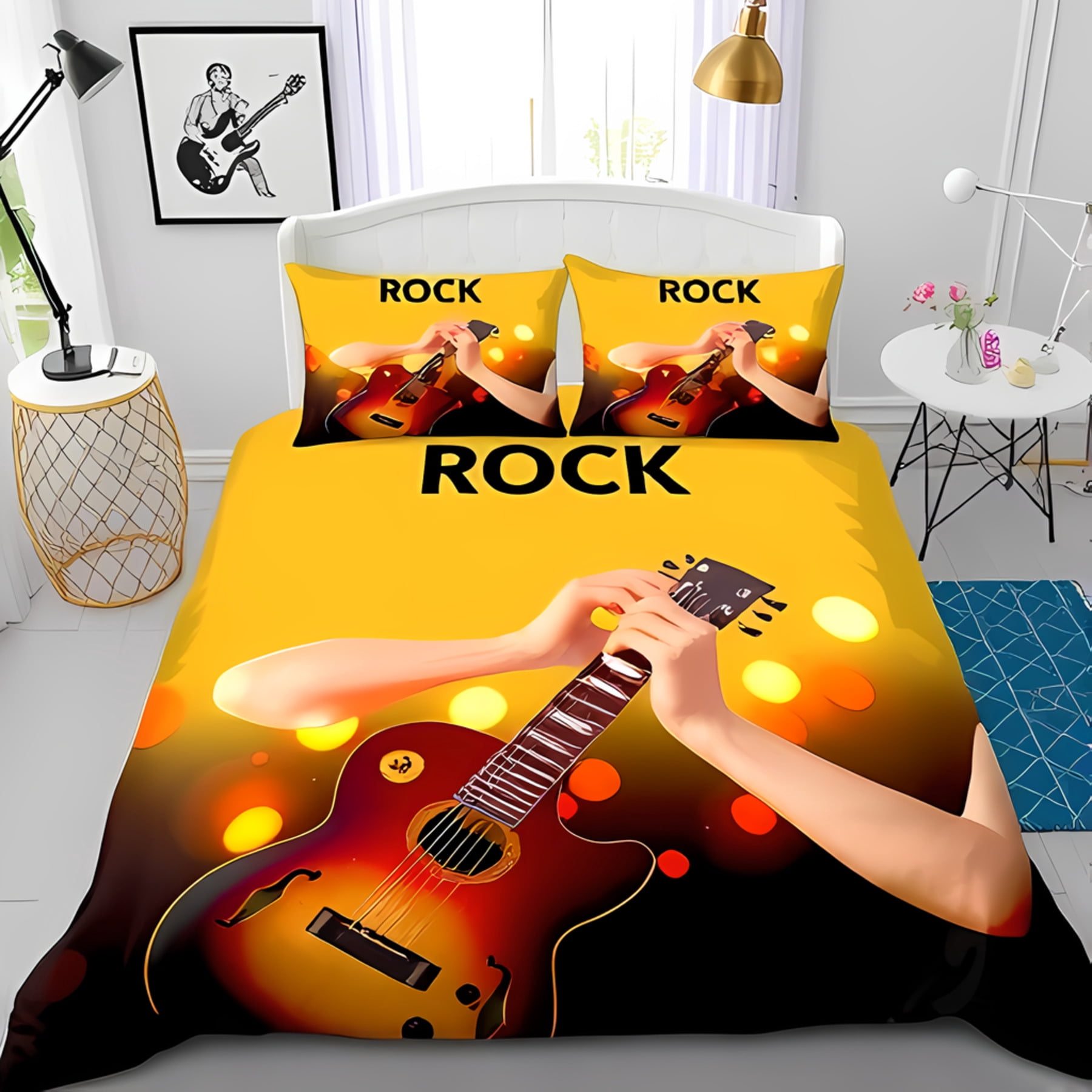 Guitar Vibes Duvet Cover Set NCU0DDK259
