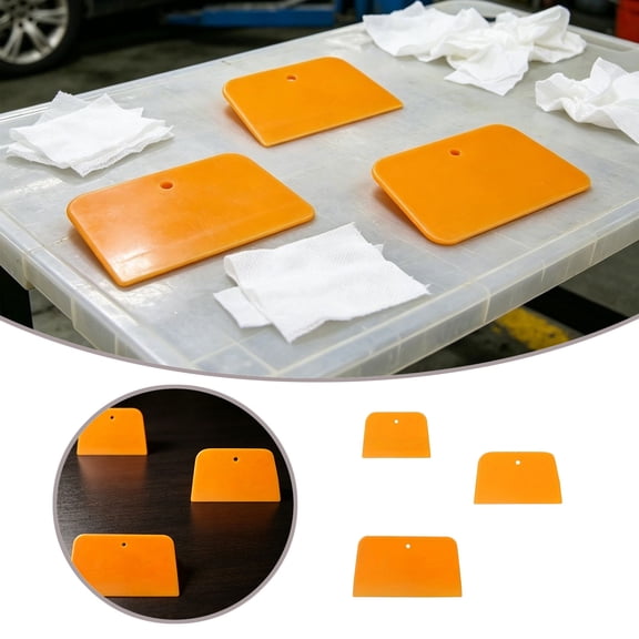 3 Piece Vinyl Wrap Squeegee Set, Flexible Scratch Free Scraper Tool for Window Tinting Decal Wallpaper, Automotive Film Wrapping Smoothing Tool Kit, Multipurpose Applicator Squeegees