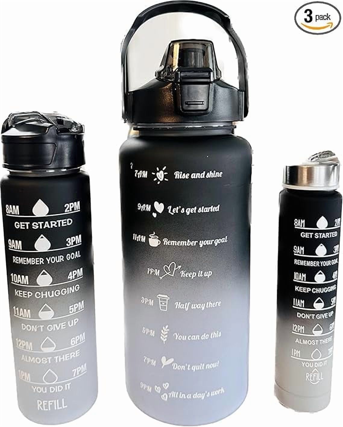 3-Piece Water Bottle Set with Straw, 3000ml - Walmart Business Supplies
