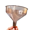 thumbnail image 1 of 3-Piece Wide Mouth Plastic Funnel Set, Thick Clear Kitchen Tool for Liquids, Large Durable Liquid Transfer Funnel, 1 of 4