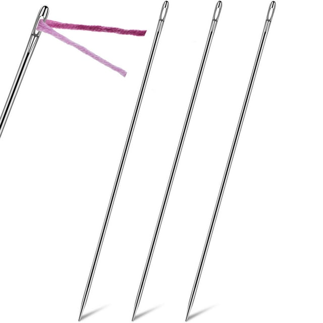 3 Pieces 12 Inch Upholstery Needle Extra Long Needles for Crafts