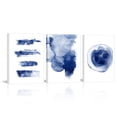 thumbnail image 1 of 3 Pieces 12x16 inch Modern Abstract Canvas Wall Print Set, Blue and White Wall Art Decor with Minimalist Line Art Prints for Living Room, 1 of 14