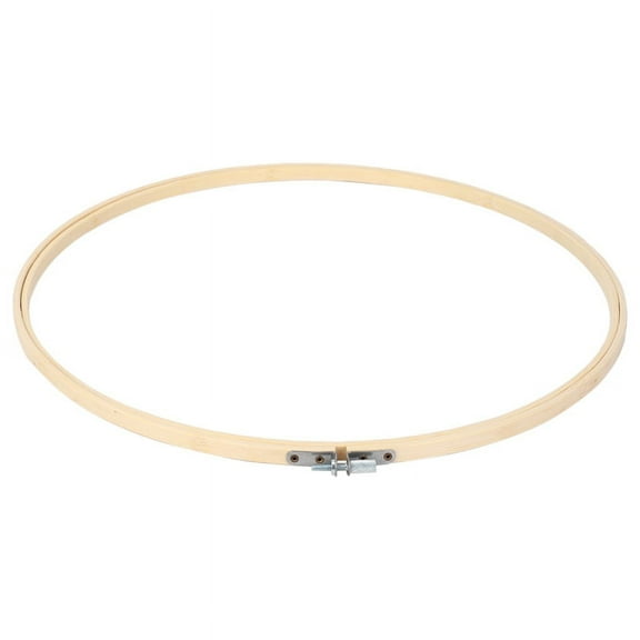 3 Pieces 14 Inch Embroidery Hoops Wooden Round Adjustable Bamboo Circle Hoop Ring for Art Craft Sewing