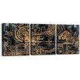 thumbnail image 1 of 3 Pieces Abstract Canvas Wall Decor Electronic PC Motherboard Circuit Collage Abstract Technology Digital Art Modern Artwork Alternative Urban Shapes Framed Wall Art - 12"x16"x3 Panels, 1 of 6