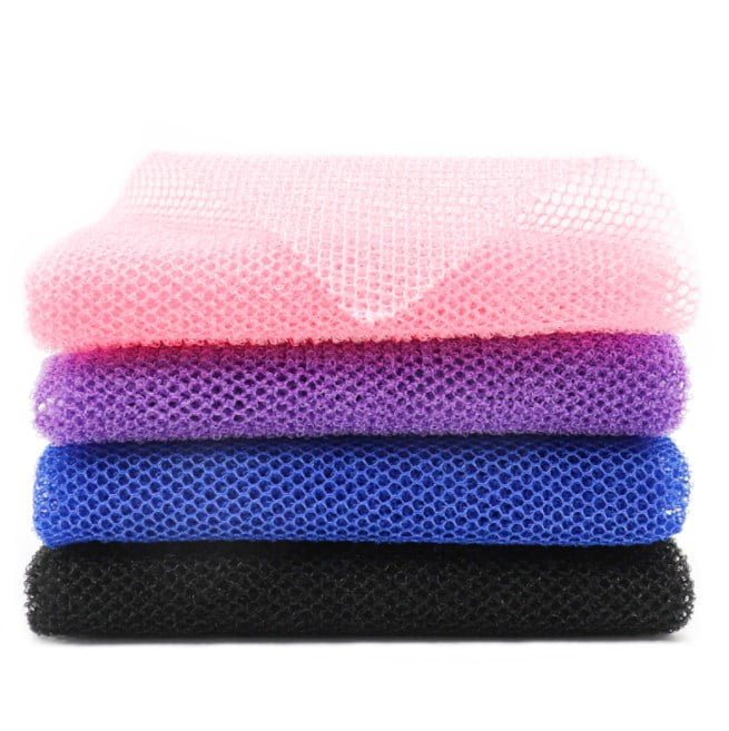3 Pieces African Net Sponge African Exfoliating Net African Bath Sponge African Scrubbing Long