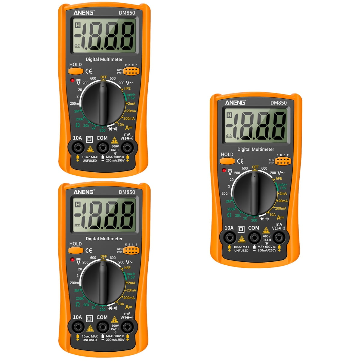 3 Pieces Appliances Electrician Digital Multimeter