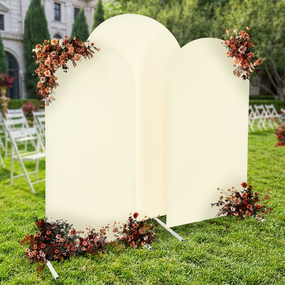 3 Pieces Arch Backdrop Stand, Wedding Arch Stand, Wedding Arch Cover and Wedding Arch Backdrop Stand Set