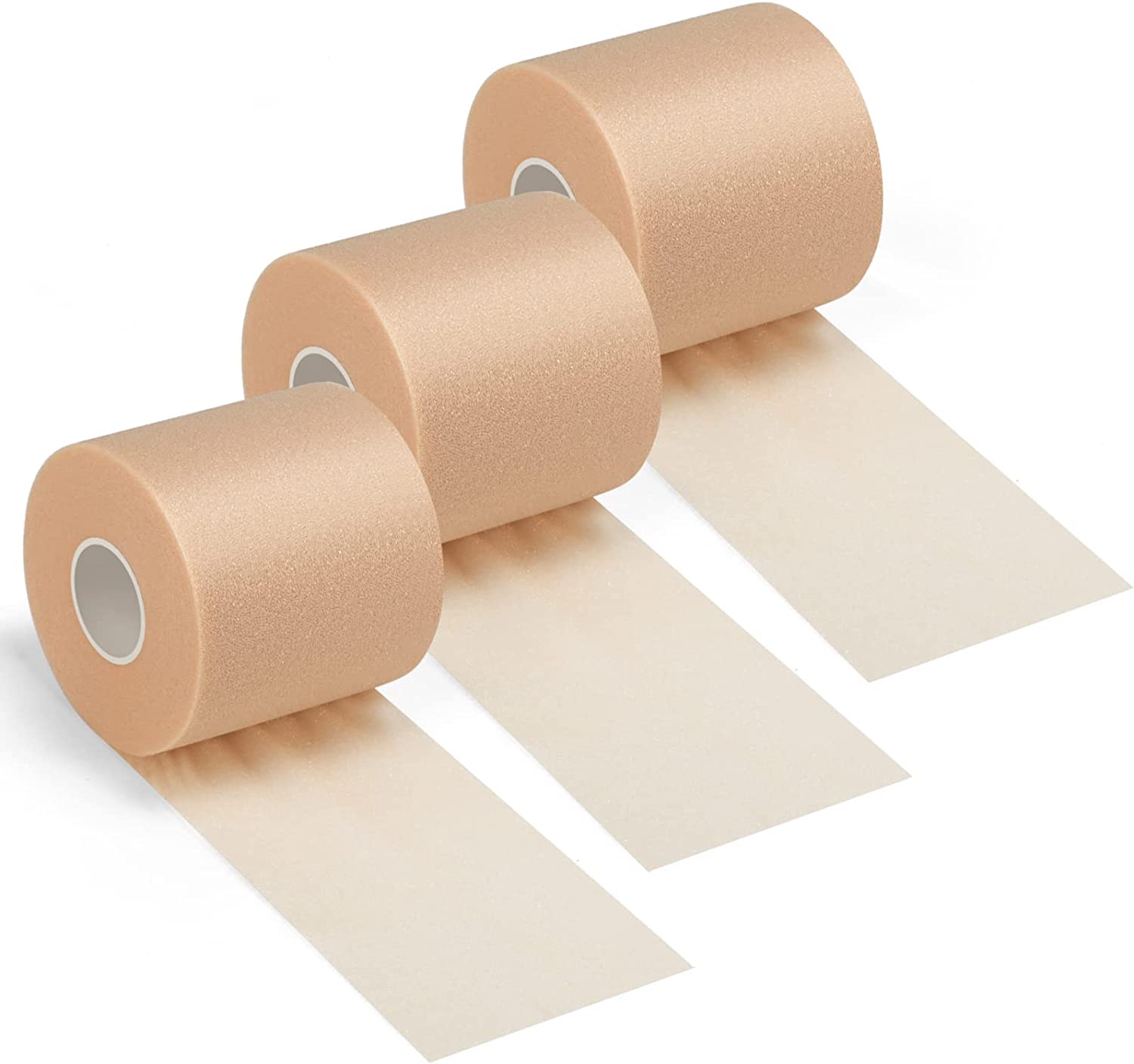 3 Pieces Athletic Pre Wrap Tape, Foam Underwrap Athletic Tape, Sport