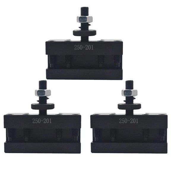 3 Pieces - BXA #1 250-201 Quick-Change Lathe Toolpost Holder for Turning and Facing