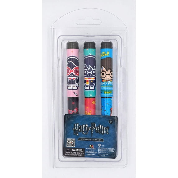 Harry Potter 3-Pack Ball Pen Set, Multicolor